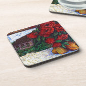 ポピーと玉ねぎ6のコースターセット コースター (左側)