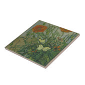 ポピーと蝶by Vincent Vanゴッホ タイル (側面)