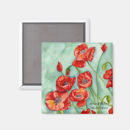ポピーなガーデンマグネット マグネット (正面/裏面)