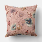 ポピーに蝶とトンボ クッション (裏面)