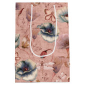 ポピーに蝶とトンボ ミディアムペーパーバッグ (裏面)