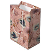 ポピーに蝶とトンボ ミディアムペーパーバッグ (裏面アングル)