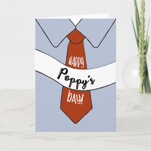 ポピーのお父さんのデイカード カード (正面)