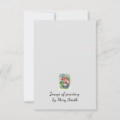 ポピーのイメージを含むノートカード サンキューカード (裏面)