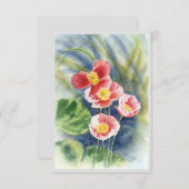 ポピーのイメージを含むノートカード サンキューカード (正面/裏面)