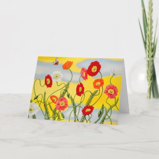 ポピーのグリーティングカード カード (正面)