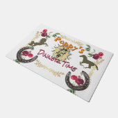 ポピーのディナー時間の馬のフードマット ドアマット (アングル)