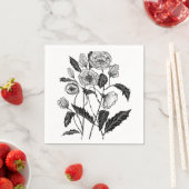 ポピーのナプキン – カスタマイズ可能 スタンダードカクテルナプキン (インサイチュ)