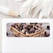 ポピーの実を干したバスケット ラベル (インサイチュ)