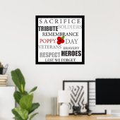 ポピーの日語 – ポスター (ホームオフィス)