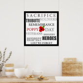 ポピーの日語 – ポスター (キッチン)