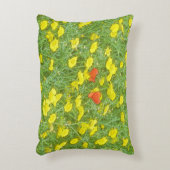 ポピーの水色 アクセントクッション (正面(垂直))