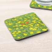 ポピーの水色 コースター (左側)