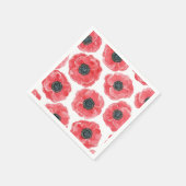 ポピーの水色 スタンダードカクテルナプキン (角)