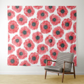 ポピーの水色 タペストリー (インサイチュ(横))