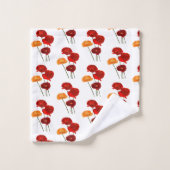 ポピーの水色 バスタオルセット (ウォッシュタオル)