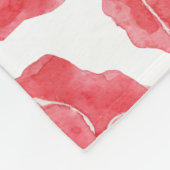 ポピーの水色 フリースブランケット (角)