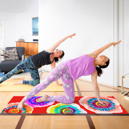 ポピーの水色 ヨガマット