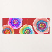 ポピーの水色 ヨガマット (正面(横))