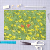 ポピーの水色 薄葉紙 (クラフト)