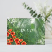 ポピーの結婚式の招待状の返信 招待状 (スタンド正面)