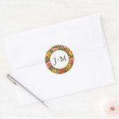 ポピーの結婚式 ラウンドシール (封筒)