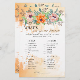 ポピーの花あなたの財布のゲームの中にあるものを