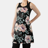 ポピーの花が黒 エプロン (インサイチュ)