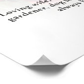 ポピーの花のお祝い生写真、葬儀 ポスター (角)