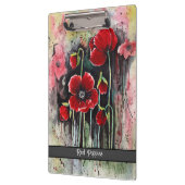 ポピーの花を水色に クリップボード (左)