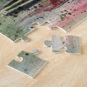 ポピーの花を水色に ジグソーパズル (側面)