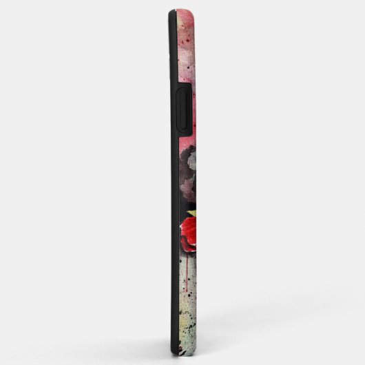 ポピーの花を水色に Case-Mate iPhoneケース (裏面/右)