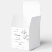 ポピーの花エレガントな結婚式の好意バッグ フェイバーボックス (オープン)