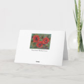 ポピーの花グリーティングカードbyルネ・ラヴォワ カード (裏面)