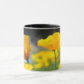 ポピーの花コーヒーカップマグギフトシスターズ永遠 コーヒーマグカップ (中央)