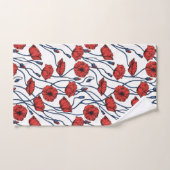 ポピーの花束 バスタオルセット (ハンドタオル)