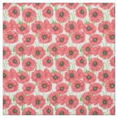 ポピーの花柄 ファブリック (見本)