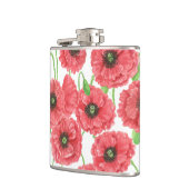 ポピーの花柄 フラスク (左)
