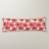 ポピーの花柄 ボディピロー (裏面)