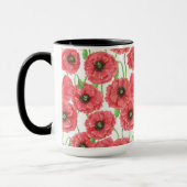 ポピーの花柄 マグカップ (左)
