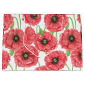 ポピーの花柄 ラージペーパーバッグ (正面)