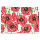 ポピーの花柄 ラージペーパーバッグ (裏面)