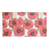 ポピーの花柄 枕カバー (裏面-右)