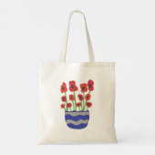 ポピーの花瓶アートコンテンポラリー トートバッグ (裏面)