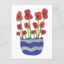 ポピーの花瓶アートコンテンポラリー