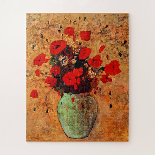 ポピーの花瓶byオリロンレドンジグソーパズル ジグソーパズル (縦)