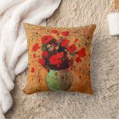 ポピーの花瓶by Odilon Redon クッション (ブランケット)