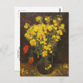 ポピーの花Vincent Vanゴッホ1886年葉書 ポストカード (正面/裏面)