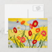 ポピーの葉書 ポストカード (正面/裏面)