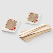 ポピーの野花カード素材 ハンドファン (組立なし)